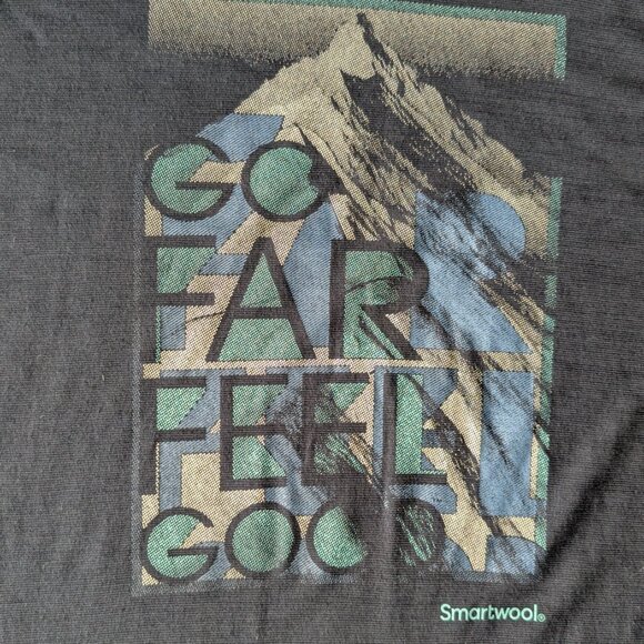 Smartwool Merino Sport 150 Mountain Journey Graphic Tee size XL - Picture 3 of 7